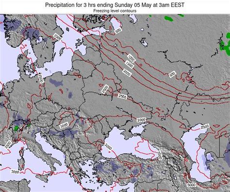 Ukraine Precipitation For 3 Hrs Ending Tuesday 24 Aug At 9pm Eest