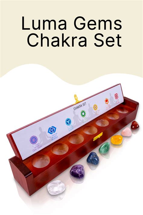 Luma Gems Chakra Crystal Set Authentic Natural Healing Crystals