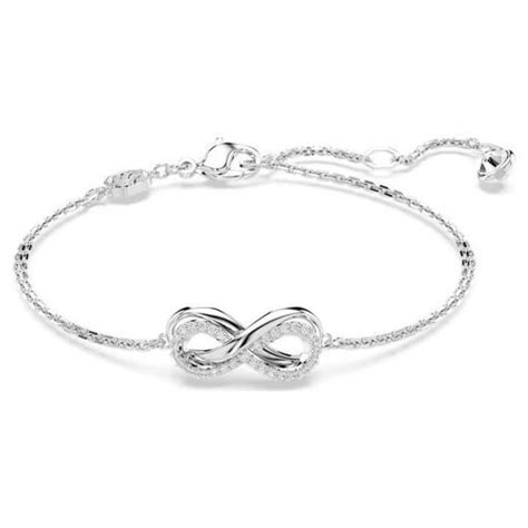 Swarovski armbånd Hyperbola Infinity White Rhodium plated Gullsmed Aas