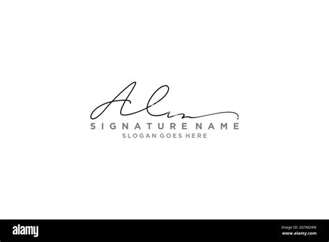 Al Letter Signature Logo Template Elegant Design Logo Sign Symbol