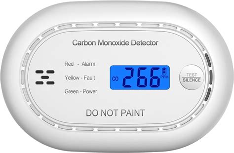 Carbon Monoxide Detector CO Alarm With 10 Year Sealed Battery LCD