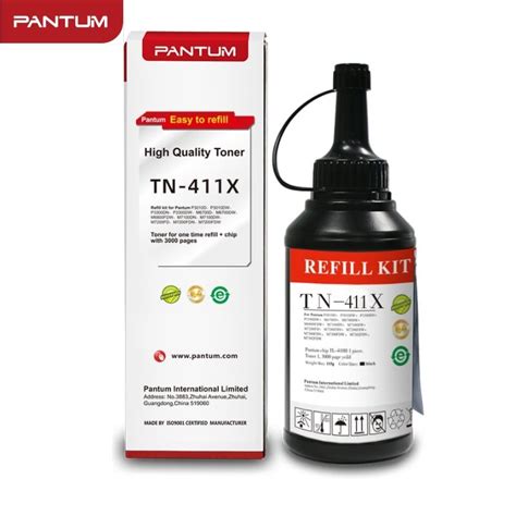 Refill Kit Recarga Toner Pantum TN 411X P3010 P3300 M6700 M7100