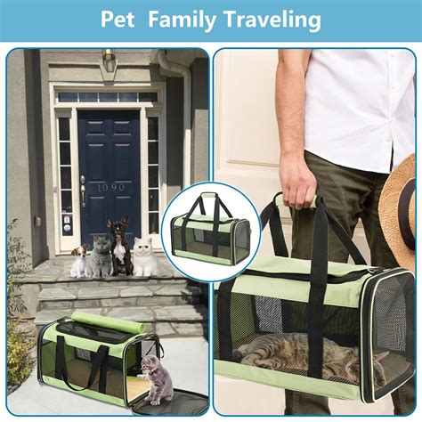 ELLONI Cat Carriers for Large Cats 20 lbs - Soft Sided Pet Carrier Bag ...