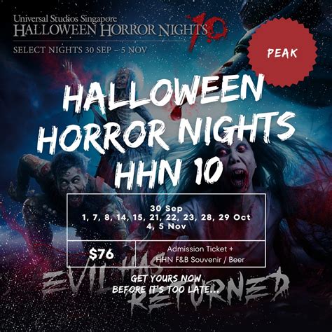 Halloween Horror Nights Hhn Uss Universal Studios Singapore Peak