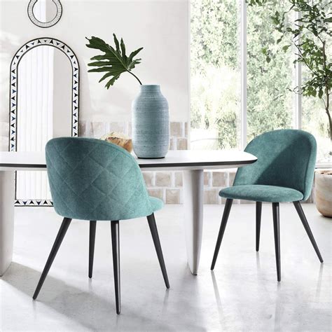 Juego De Sillas Para Comedor De Terciopelo Modernas Elegante Meses