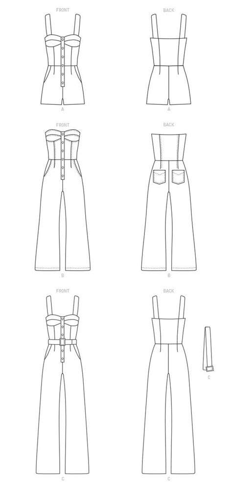 Patron De Couture Pour Femme Jumpsuit Et Romper Pattern McCalls 8101