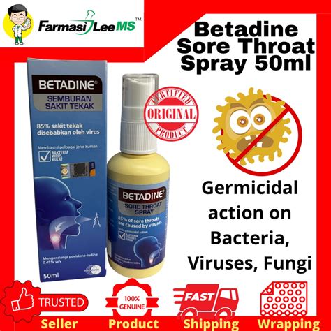 Betadine Sore Throat Spray 50ml Exp 05 2025 Shopee Malaysia