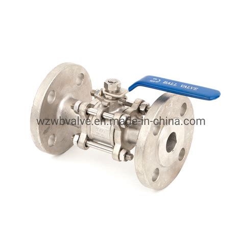 Q41f 16p 3pc Stainless Steel Cast Steel Rf Industrial Flanged Ball Valve Ball Valve And Valve