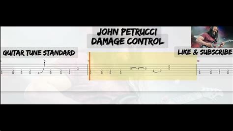 John Petrucci Damage Control Tab Guitar Youtube