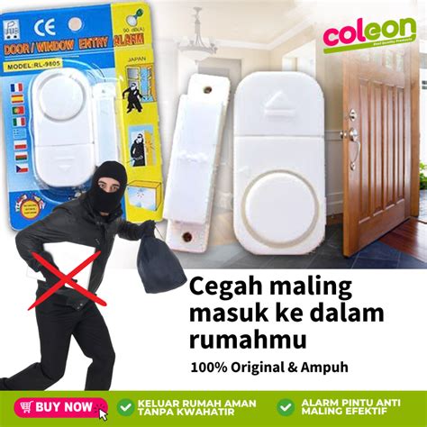 Jual Alarm Pintu Anti Maling Wireless Door Window Bell Rumah Pintu