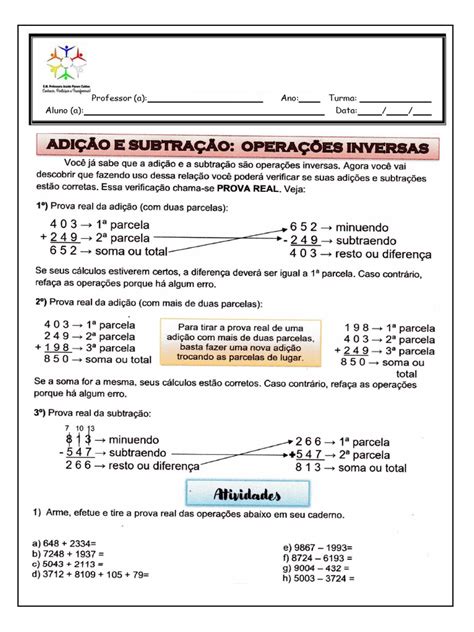 O Inverso Da Adição É