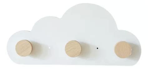 Perchero De Pared Nube Infantil Niños Madera Melamina Diseño MercadoLibre