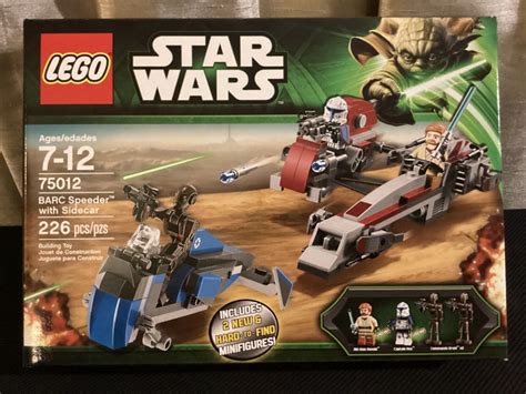 Lego Star Wars Barc Speeder With Sidecar Captain Rex Obi Wan