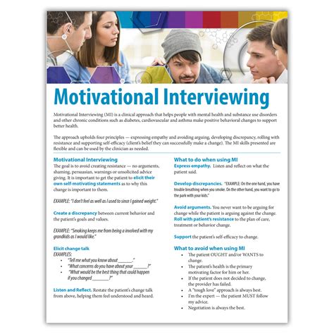 Motivational Interviewing TIPS Fact Sheet - Resourcehub Exchange