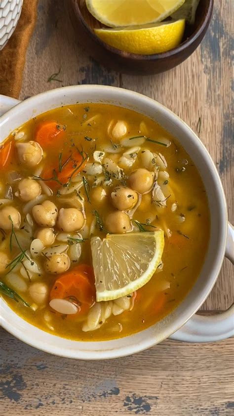 Vegan Lemon Orzo Chickpea Soup Artofit