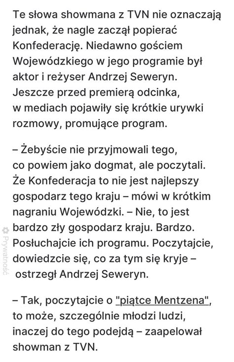 Martyna Jałoszyńska on Twitter Dobrze wiedzieć że pan Wojewódzki