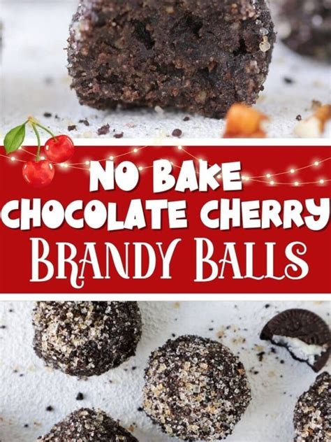 No Bake Chocolate Cherry Brandy Balls Chef Lindsey Farr