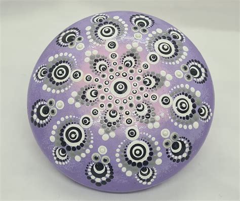 Painting Dot Painting Unique Gift Dot Mandala Painted Rock Mandala