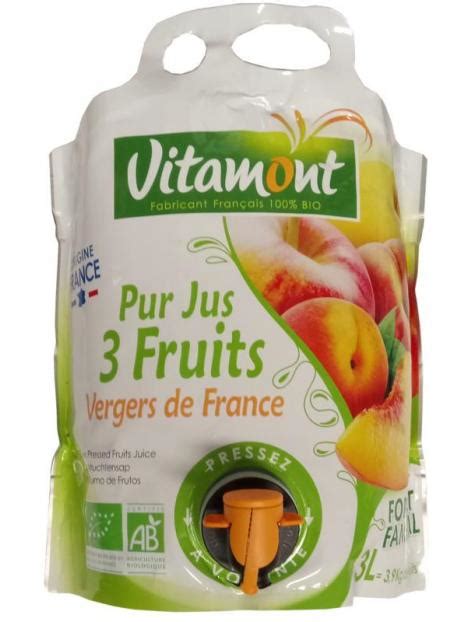 Vitamont Puur 3 Vruchtensap Bio