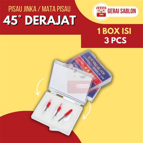 Jual Mata Pisau Mesin Cutting Jinka Roland Blade Jinka Derajat