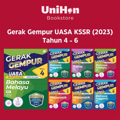 UNIHON SASBADI Buku Latihan Gerak Gempur UASA KSSR Tahun 4Tahun 5