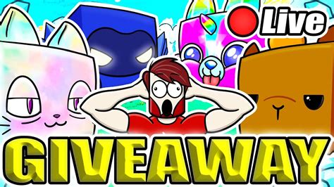 Pet Simulator X Giveaway Live Free Huge Pet Gem Giveaway