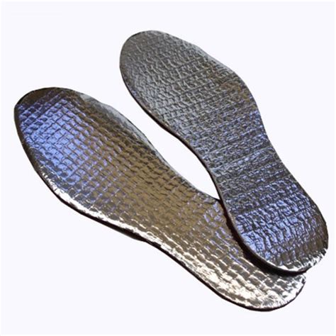 3 Paires De Semelles Thermiques Isolantes De Chaussures D Aluminium