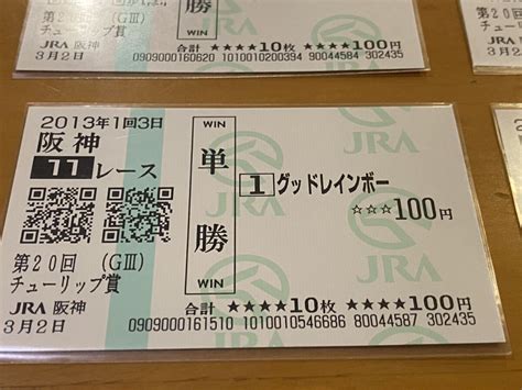 003 競馬 単勝馬券 2013年 第20回チューリップ賞 出走馬全15頭セット クロフネサプライズ他 現地購入終了したレースの馬券｜売買