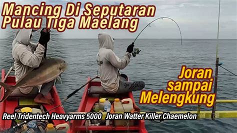 Menguji Kekuatan Joran Water Killer Chameleon Jigger Mancing Jiging Di