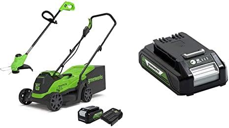 Greenworks Elektro Rasenm Her V Cm L Grasfangbox Und Kabelloser