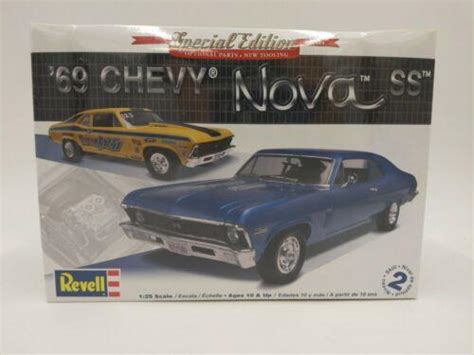 Revell 1969 Chevy Nova Ss 2n1 125 Scale Plastic Model Kit 85 2098 Nib