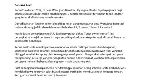 11 Contoh Paragraf Narasi Singkat Yang Mudah Dipelajari