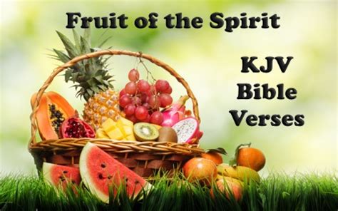 KJV Bible Verses About Fruit of the Spirit