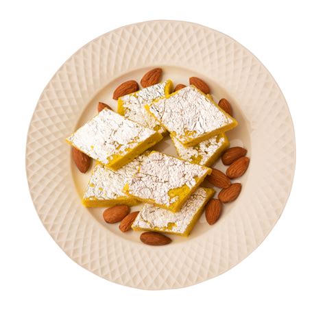 Diwali Special Badam Barfi Png