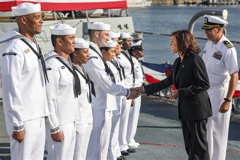 U S Vice President Kamala Harris Visits Uss Howard Ddg U S