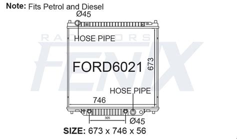 Radiator Ford F150 F250 F350 Fenix Radiators — Fenixautoparts