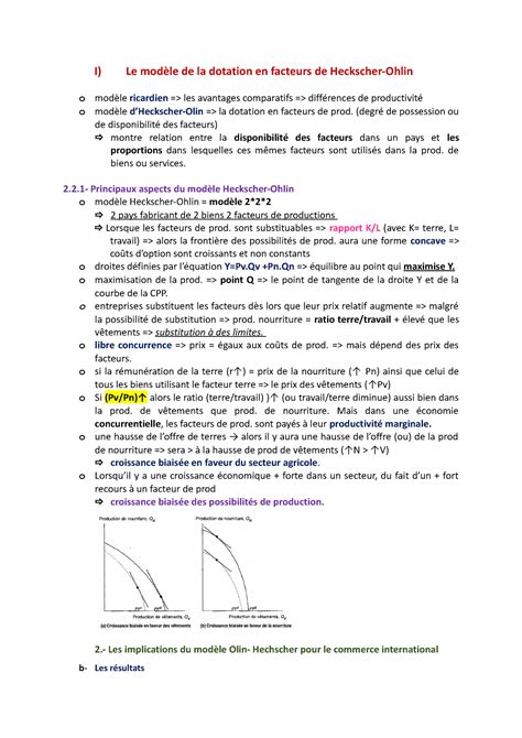 Fiche Chap Ecn Hiver I Le Mod Le De La Dotation En