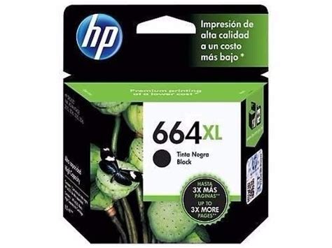 Cartucho 664 Xl Negro 664xl Hp 4675 2135 4535 3835 3635 1115 330 00