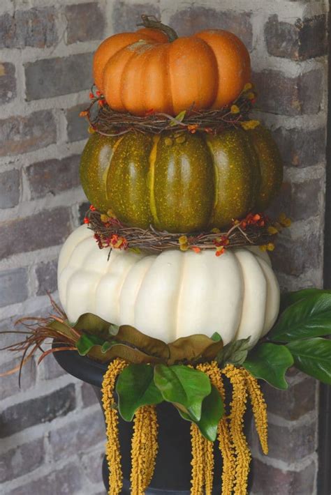 DIY Pumpkin Topiary Good In The Simple