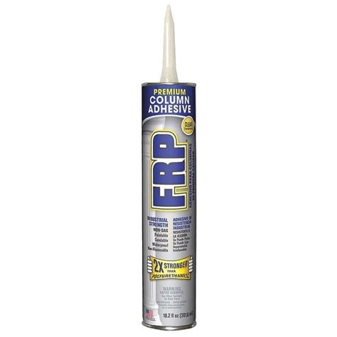 Frp 252012 $9.95 FRP Adhesive, Clear, Non-Flammable | Zoro.com