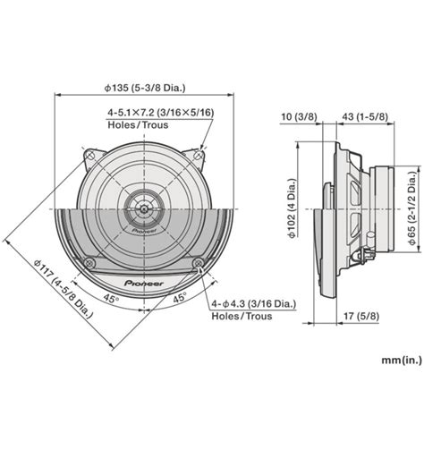 Altavoces Pioneer Ts A F V As Cm W