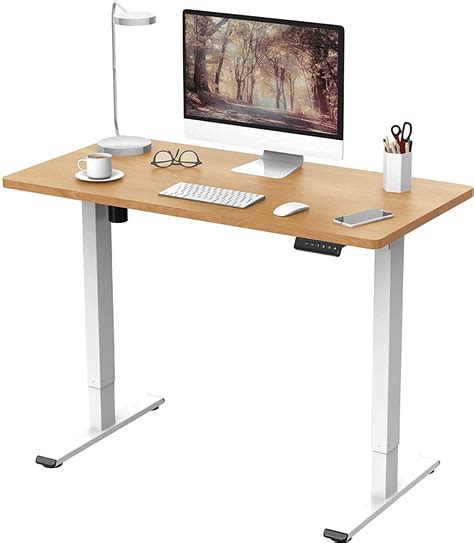 Jummico Standing Desk With Typec Usb Charging Port Wood Oak X