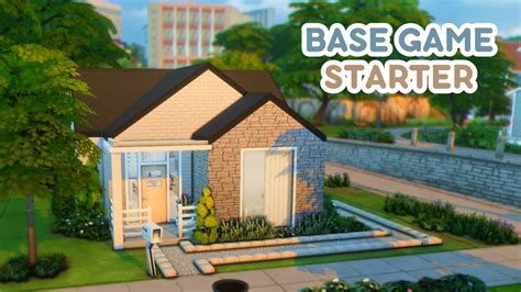 Base Game Starter The Sims Speedbuild Youtube