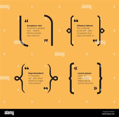 quotes  yellow brackets abstract template  typography quotes