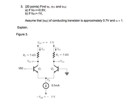 Solved Points Find Ve Vc And Vc A If V V Chegg