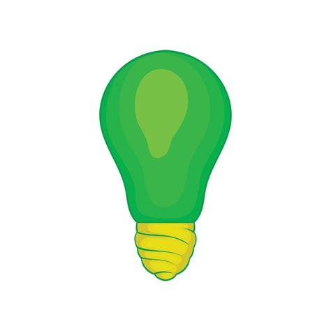 Eco Light Bulb Icon Cartoon Style Vector Art At Vecteezy