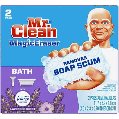 Mr Clean Magic Eraser Bath With Febreze Lavender Scent Cleaning Pads