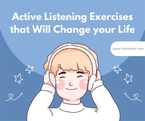 20 Active Listening Exercises That Will Change Your Life Start Skool