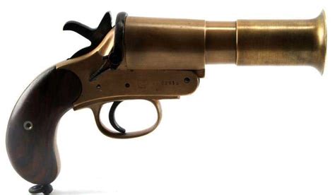 Antique Wwi Webleyandscott Mark Iii Brass Flare Gun