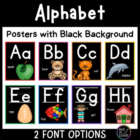 Modern Alphabet Poster